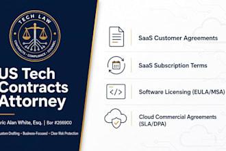 draft software licensing agreements and saas contracts