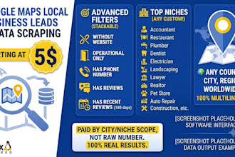 scrape google local business leads and contact data matching your filters