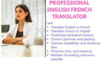 manually translate english to french or french to english