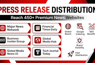 do press release distribution, press release writing to premium media sites