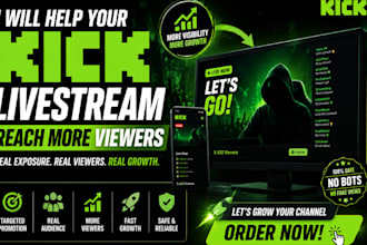 help your kick livestream reach more viewers