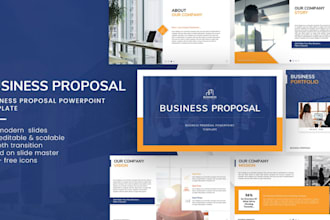design a professional business proposal powerpoint presentation