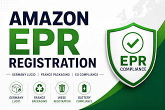 handle epr registration, amazon epr, germany lucid, france packaging and eu comp