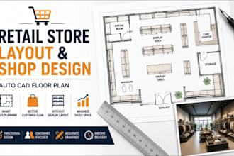 design retail store layout, shop design autocad floor plan