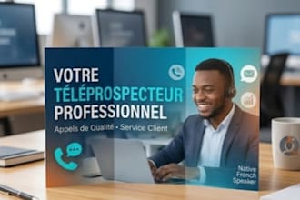 be your professional french cold caller and customer support agent