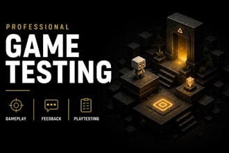test your game and provide feedback