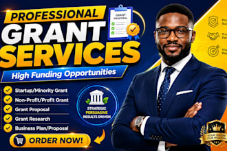 write winning grant proposals for nonprofit, startups, business plans, proposal