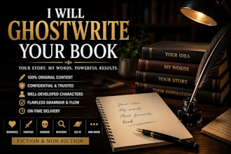 write an original horror, fantasy or romance novel