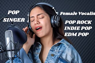 be female pop singer rock singer edm female singer rock pop edm