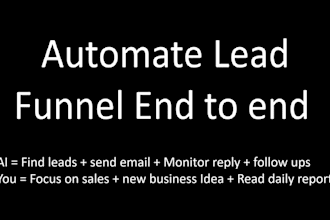 build lead generation , email automation and follow up pipeline