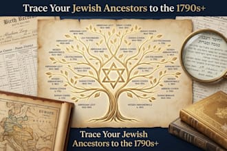 trace your jewish ancestor and find your ancestors up to the 1790s and more