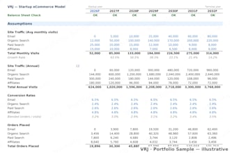 build ecommerce and retail financial model for shopify or amazon sellers