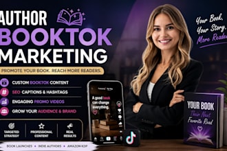 do author booktok marketing, book promotion, and tiktok promotion