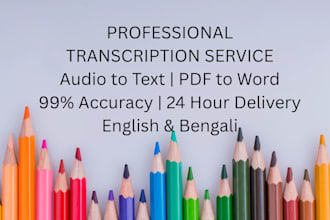 do audio transcription and accurate data entry