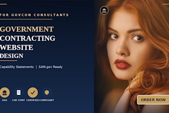 design a website for your government contracting consulting firm