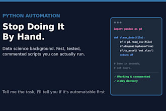 write a python script to automate your task