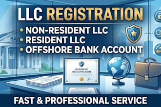 register your llc for residents, non residents and offshore banking