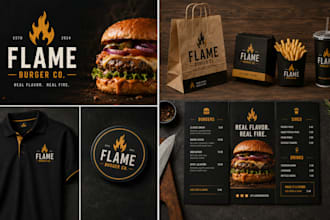 design restaurant brand identity branding system food packaging product display