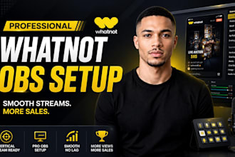 setup whatnot obs studio for vertical auctions and live sellers