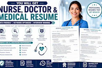write ats nurse resume, doctor resume, healthcare resume, medical resume