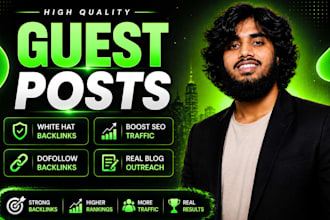 build high authority guest post backlinks