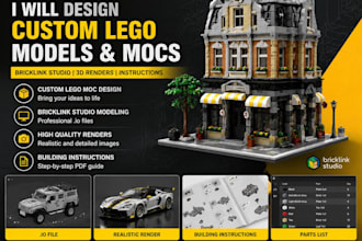 create your dream  lego model design in bricklink studio