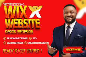 build wix website design, wix website redesign, or wix business website design