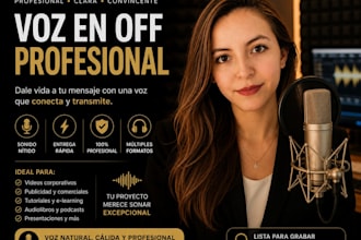 traducción de audios de inglés a español voz en off