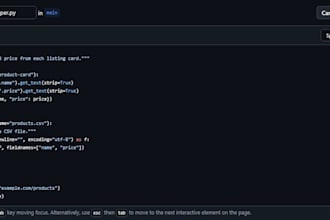 write a python automation or web scraping script