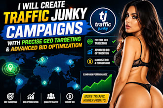 create manager and optimize high converting traffic junky advertising campaigns