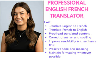 manually translate english to french or french to english