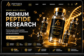 build peptide website fda compliant peptide website peptide store sarms website