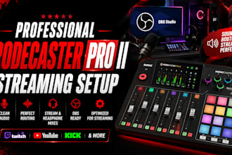 setup rodecaster pro ii for obs streaming, podcasting and live audio