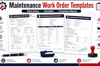 create professional maintenance work orders and procedure templates