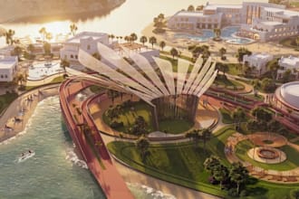 make 2d,3d large resort,site plan,golf landscape render,map layout,golf holes