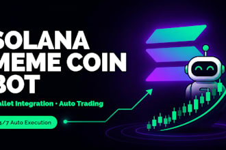 build cross dex arbitrage trading bot, solana meme coin bot, and defi bot