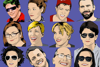 create lichtenstein inspired pop art portraits from your photo