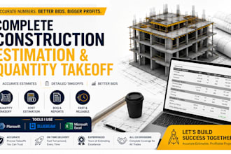 do complete construction estimation and quantity takeoff