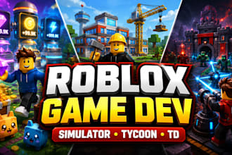 create roblox simulator, tycoon, or tower defense games