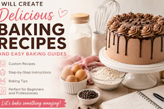 create delicious custom baking recipes and easy baking guides