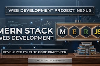 create a modern, custom, responsive full stack web application using java script