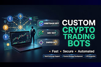 build solana arbitrage bot, mev, volume on sol, sniper, sandwich, pump fun, eth