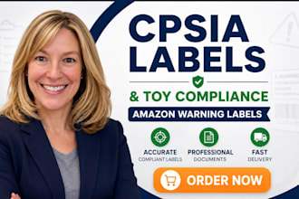 create cpsia labels, toy compliance and amazon warning labels