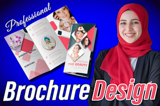 design a modern brochure, trifold, bifold, company profile, or catalog