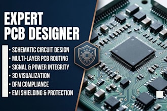 design pcb, schematic, circuit, pcb layout and optimize your pcb design