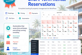 build a vacation rental website