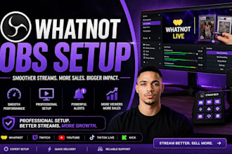setup whatnot obs studio with overlays alerts and vertical streaming