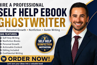 ghostwrite non fiction ebook self help book writer personal growth author guide