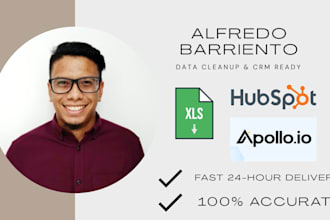 clean, format, and organize your excel, hubspot, or apollo lead list
