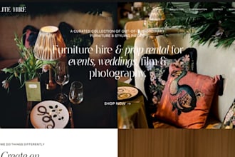 design wix party rental website bounce house event rental photo booth website